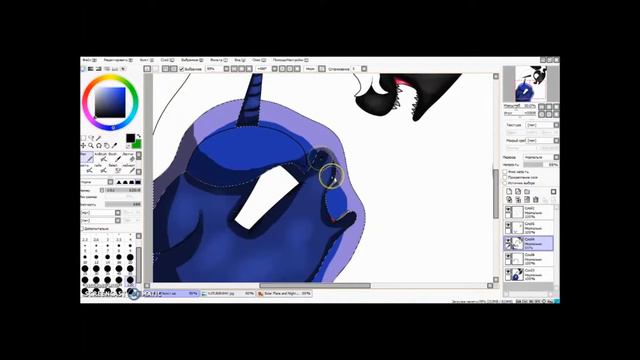 SpeedPaint MLP Принцесса Луна и Найтмер Мун смотреть онлайн