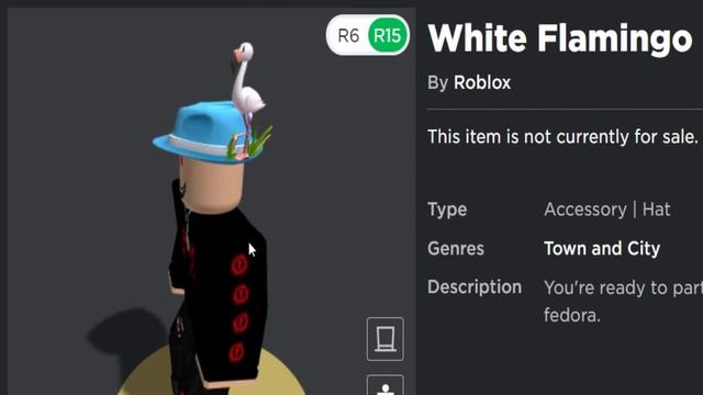 FREE ACCESSORY! HOW TO GET White Flamingo Fedora! (ROBLOX) смотреть онлайн