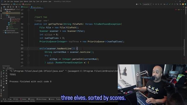 Day 1, Part 2 - Advent of Code 2022 Java Solutions (Calorie Counting) смотреть онлайн
