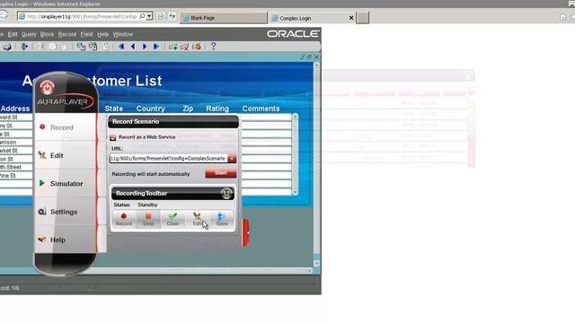 AuraPlayer record scenario of Oracle forms to Mobile смотреть онлайн