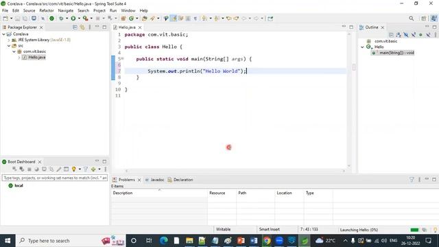 VITechTalks ||CoreJAVA|| How to Write a Java program to print Hello World смотреть онлайн