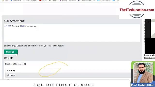 SQL: SELECT DISTINCT | with Example | DBMS | Urdu | смотреть онлайн