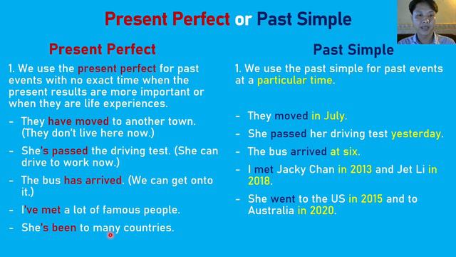 Present Perfect VS Past Simple: 2 different uses ២ចំណុចខុសគ្នា смотреть онлайн
