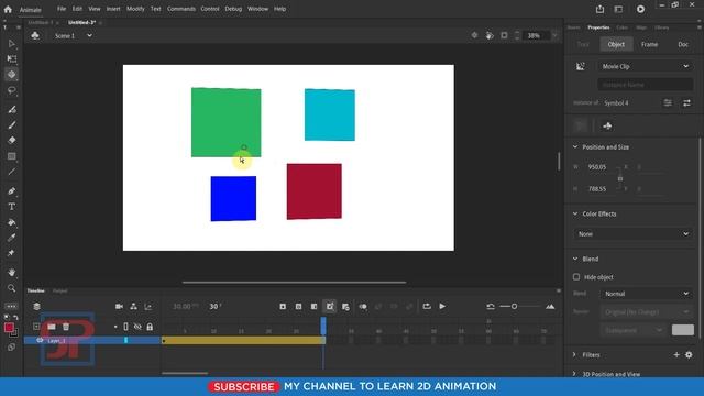 Adobe Animate CC 2021: 3D Rotation Tool And 3D Transform Tool | Flash Tutorial | Hindi Tutorial