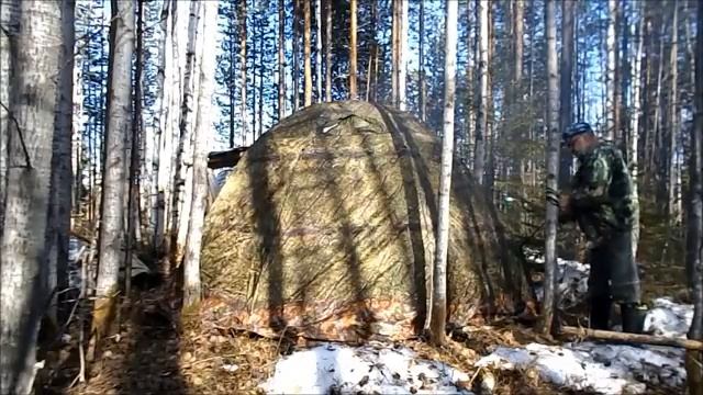 Охота, бивак, палатка, печка. смотреть онлайн