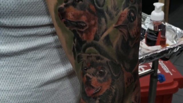Familia De Rottweilers Tattoo