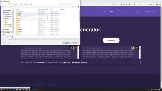 ¿cómo ACTIVAR certificado SSL en mi SERVIDOR local XAMPP ?➡(Poner https://) смотреть онлайн