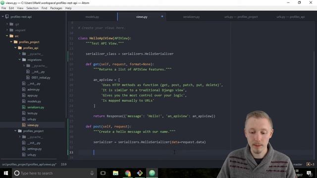30 Add POST method to APIView смотреть онлайн