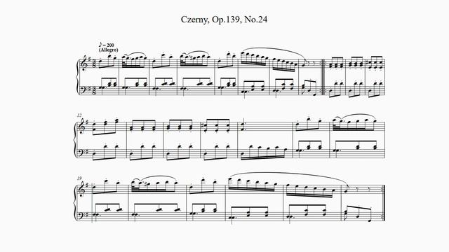 Czerny, 100 Progressive Studies Op.139, No.24 смотреть онлайн