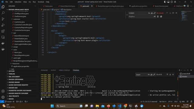 Java Spring Boot API Resto Docker смотреть онлайн