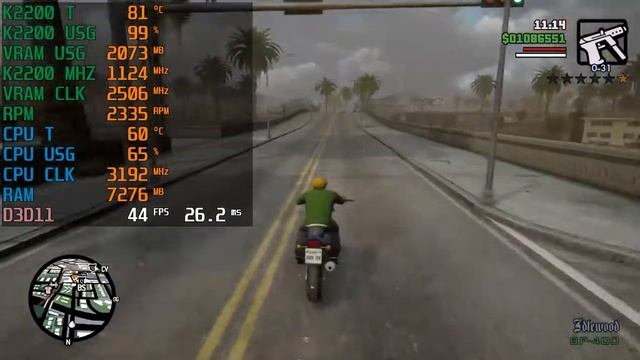 GTA San Andreas The Definitive Edition | Quadro K2200 4GB - i5-6500 смотреть онлайн