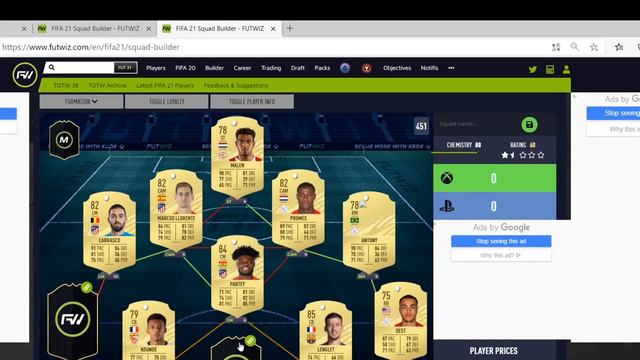 Fifa 21 Squad Builder 100k With Malen,Promes And Lenglet