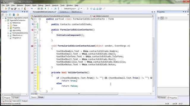 Tutorial SharpDevelop 012 - Desarrollando una Agenda, Parte 3 смотреть онлайн