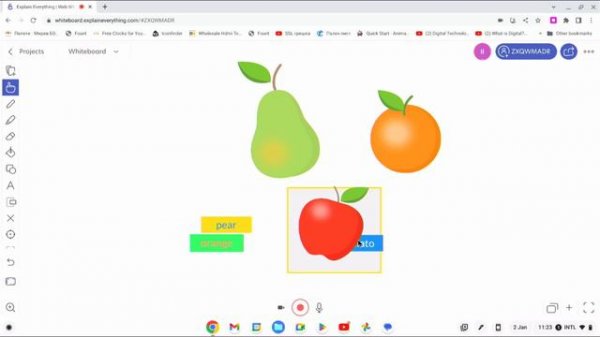 Explain Everything - Working and managing elements in canvas.