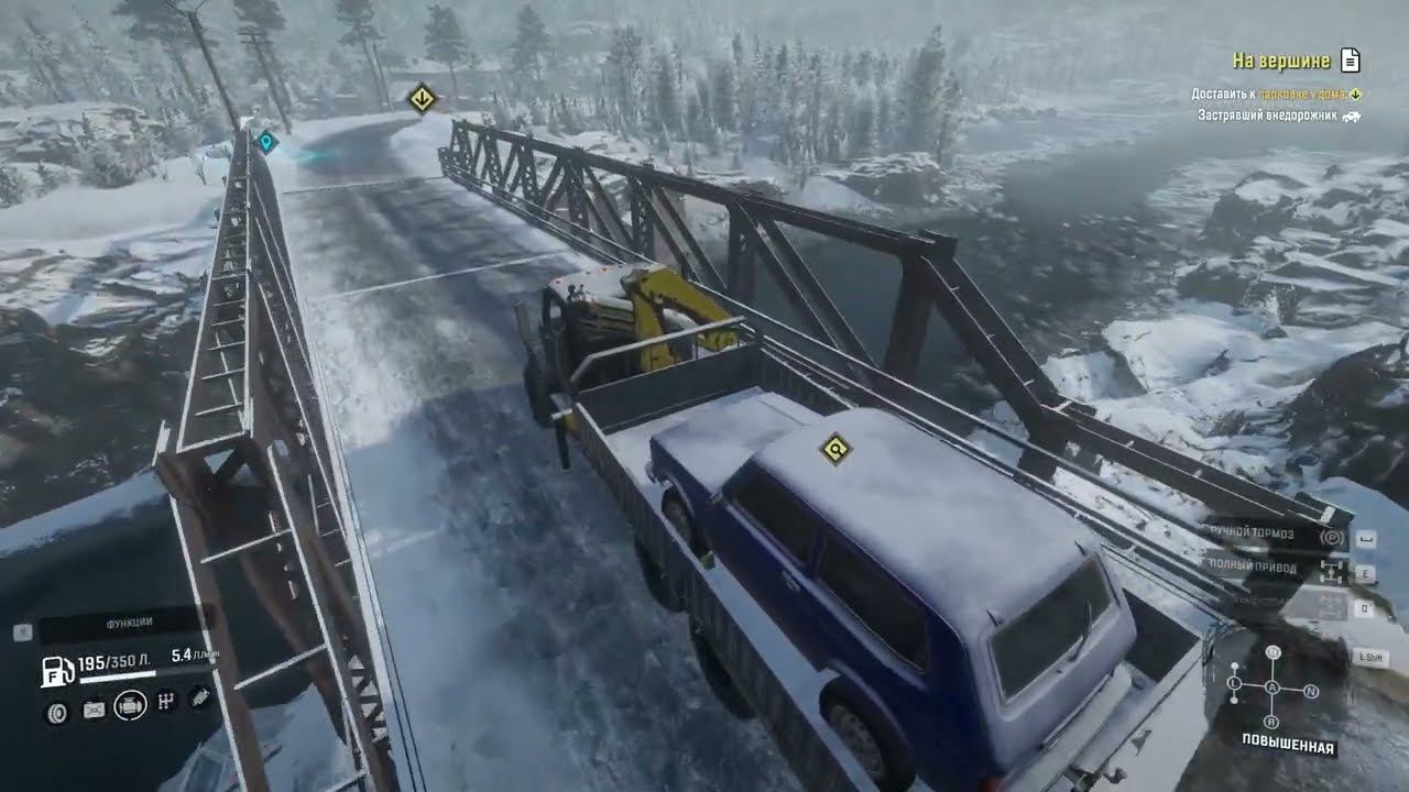 SnowRunner АМУР НА ВЕРШИНУ ниву в кузов смотреть онлайн