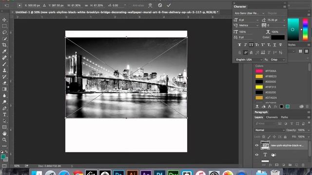 How to create a Clipping Mask in Photoshop CC, CS6 смотреть онлайн