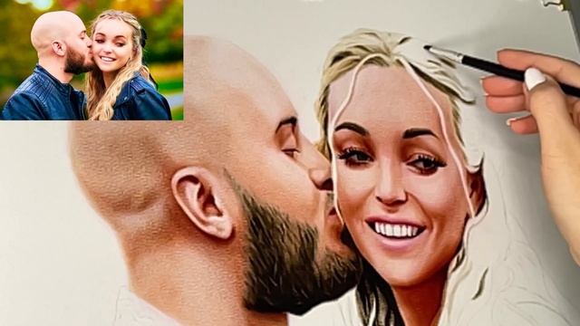 ПОРТРЕТ. Как нарисовать блондинку СУХОЙ КИСТЬЮ в цвете (часть 2) How to draw a portrait step by ste смотреть онлайн