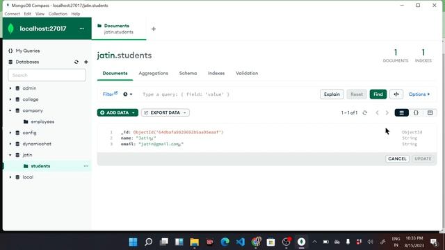 CRUD Operations in MongoDB Compass in Hindi || MongoDB Tutorial in Hindi #8 смотреть онлайн