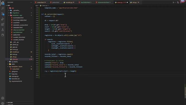 ? Implementar ServerSide de DataTable ? CRUD - Tabla HTML con Django (Python ?) y jQuery ? смотреть онлайн
