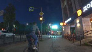 Ухта на закате. Проспект Ленина.