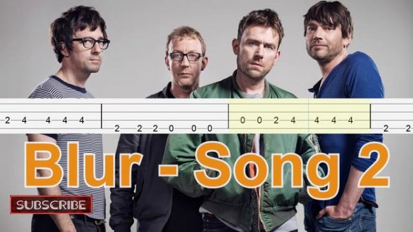 Blur - Song 2 Bass Tabs