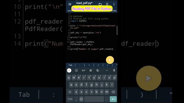 How to read pdf file in python | Python Coding Status #python смотреть онлайн