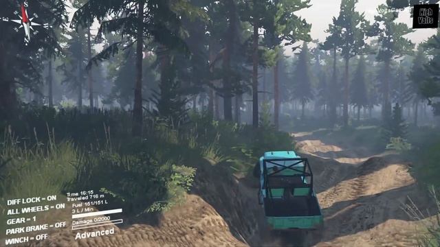 Spintires Mods - Jeep CJ2A - Offroad Challenge Map смотреть онлайн