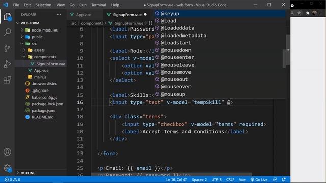 آموزش vue.js 3 - Forms and Data Binding 2/3 - قسمت 14 смотреть онлайн