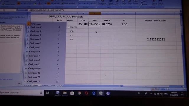 chatper 9 excel template help example fin509 2019 смотреть онлайн