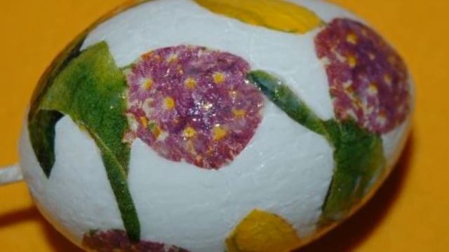 Как украсить пасхальные яйца Декупаж Decoupage Easter DIY смотреть онлайн