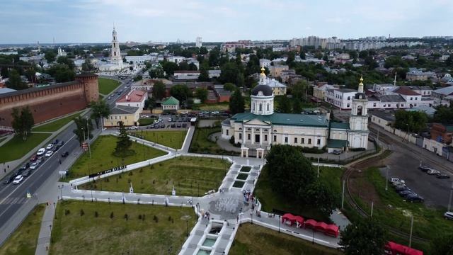 Коломенский Кремль с высоты птичьего полёта смотреть онлайн