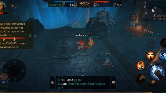 Diablo Immortal clan wars support squad. смотреть онлайн