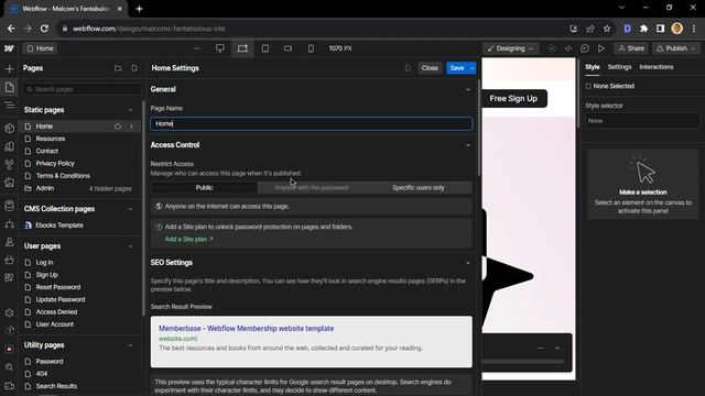 How to add Title Tags and Meta Descriptions | Webflow Tutorial ?️| SEO Tutorial смотреть онлайн