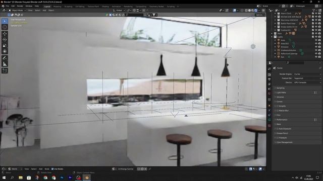 Blender İnterior Lighting Tutorial смотреть онлайн