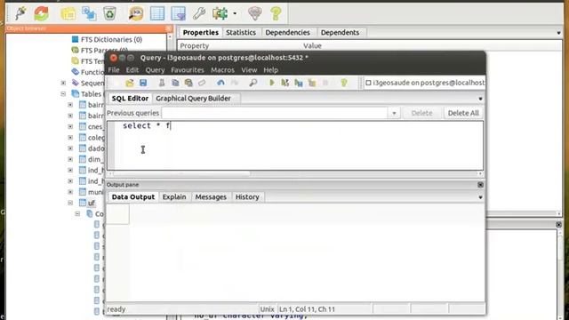 Exemplo de uso do pgAdmin para conexão com banco de dados смотреть онлайн