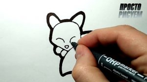 Как нарисовать МИЛУЮ ЛИСУ, Рисунки для детей и начинающих #drawings