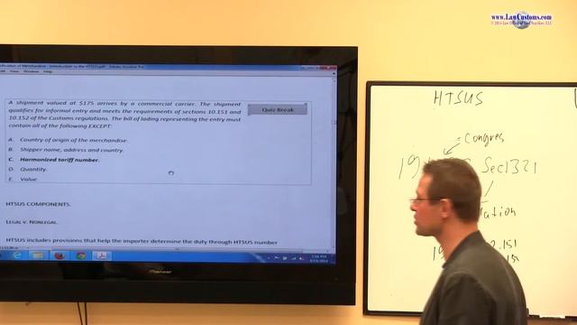 Part 5: Introduction to Classification & HTSUS (Oct. 2014 CBLE Class) смотреть онлайн