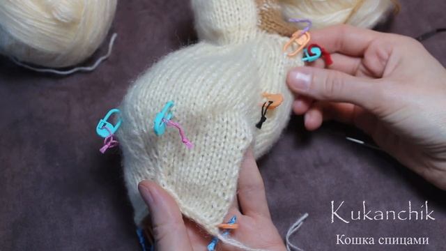 Как я связала игрушку-котенка спицами смотреть онлайн