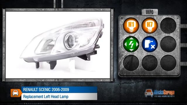 Replacement Left Head Lamp Renault Scenic 2006-2009 From MicksGarage.com смотреть онлайн