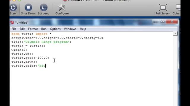 Olympic Ring Program tutorial Python смотреть онлайн