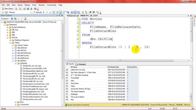 05 WHERE Clause in SQL Server 2008 смотреть онлайн