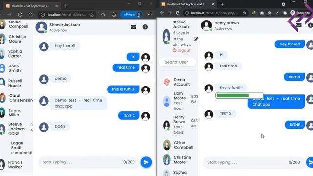 Real-Time Chat Application in PHP MySQL CodeIgniter with Source Code - CodeAstro смотреть онлайн