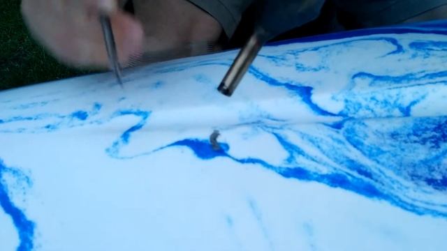 Заделка каяка Hdpe.