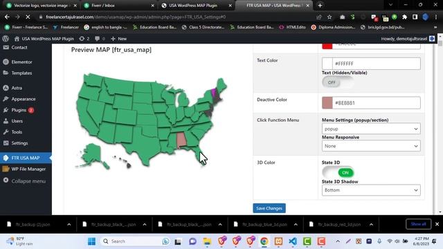 FTR USA MAP WordPress Plugin смотреть онлайн