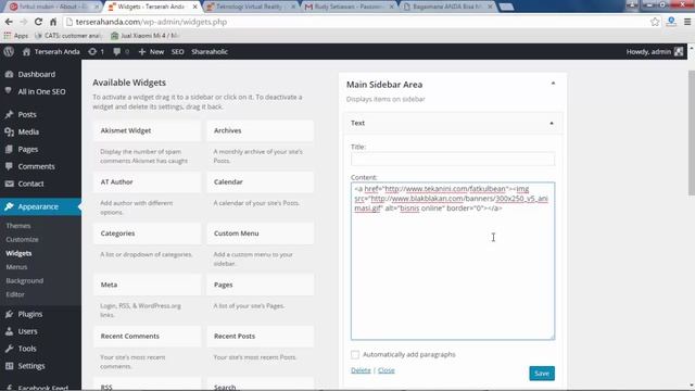 Cara pasang banner di wordpress смотреть онлайн