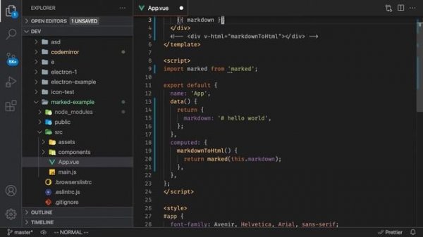 Parsing Markdown in Vue with the Marked Library