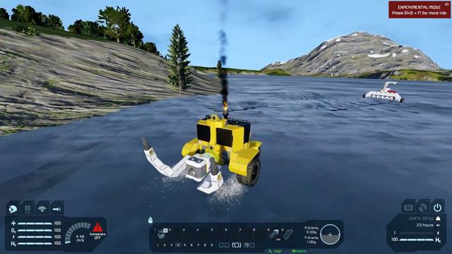 Space Engineers meets Farming Simulator tractor surface mining vanilla смотреть онлайн