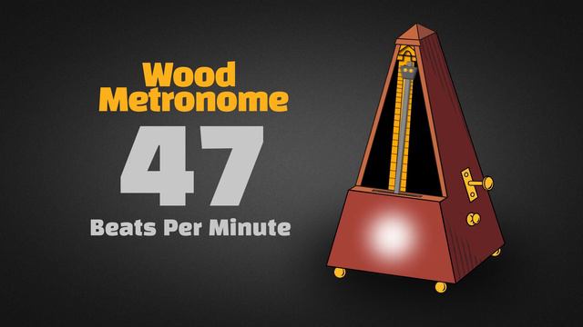 47 BPM Wood Metronome [30 Minuts] смотреть онлайн