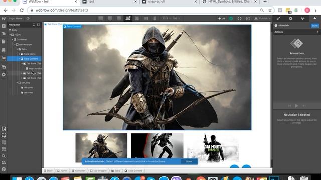 кастомный TAB Slider webflow смотреть онлайн