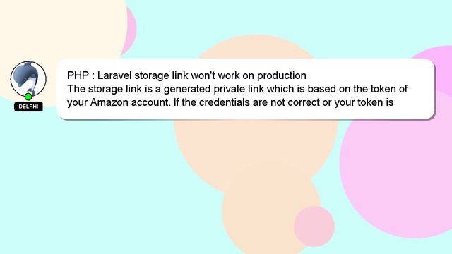 PHP : Laravel storage link won't work on production смотреть онлайн